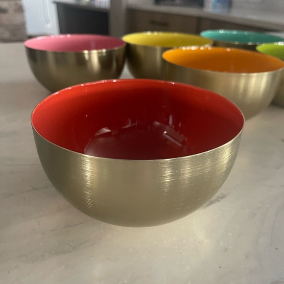 Metal Enamel Bowls Set (6) - Picture 6 of 6